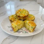 Banana Pepper Egg Bites with golden edges and melted cheddar
