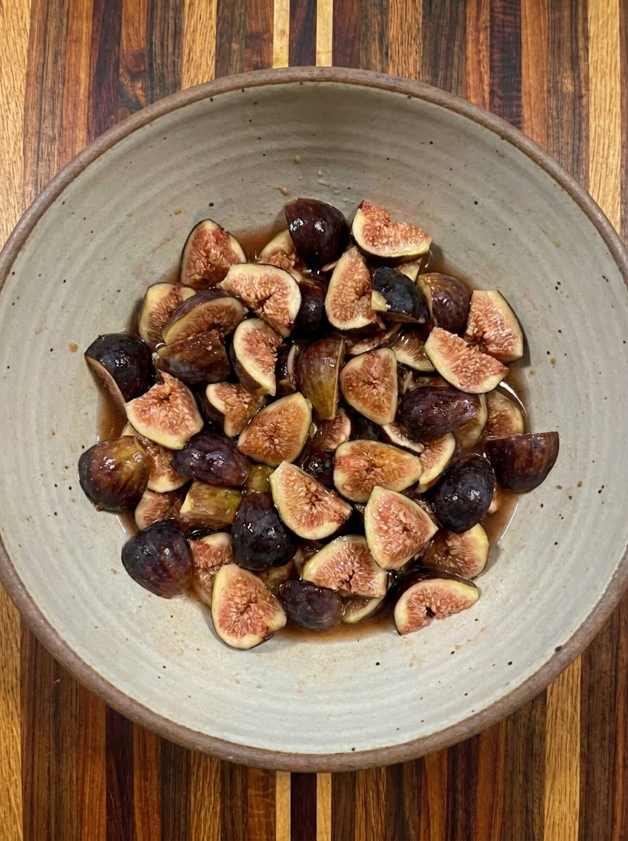 Chopped fresh figs for Homemade Fig Jam