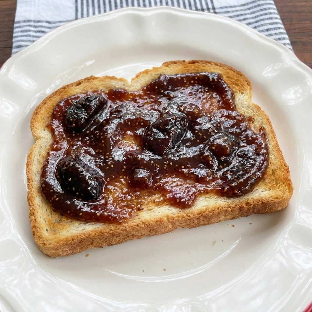 Homemade Fig Jam served on toast