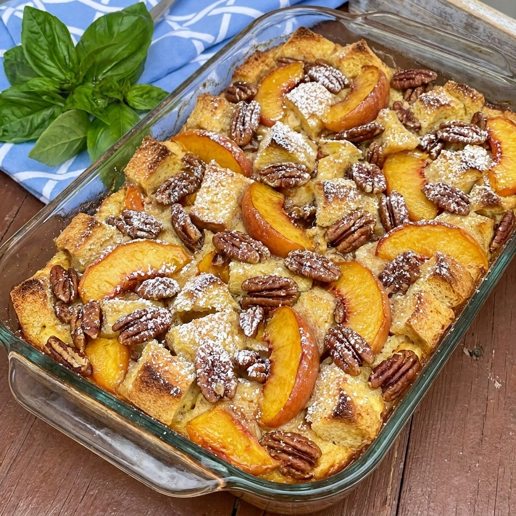 Peach French Toast Casserole