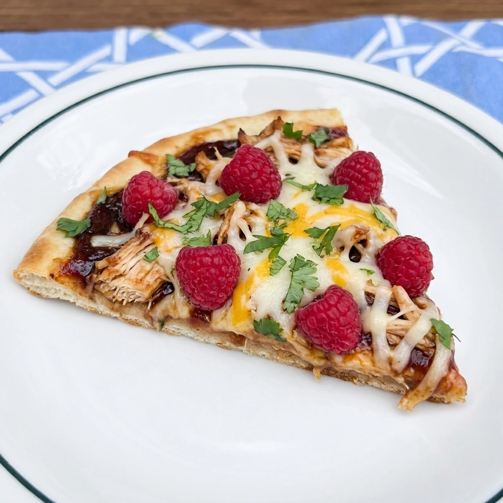 Raspberry BBQ Chicken Flatbread
