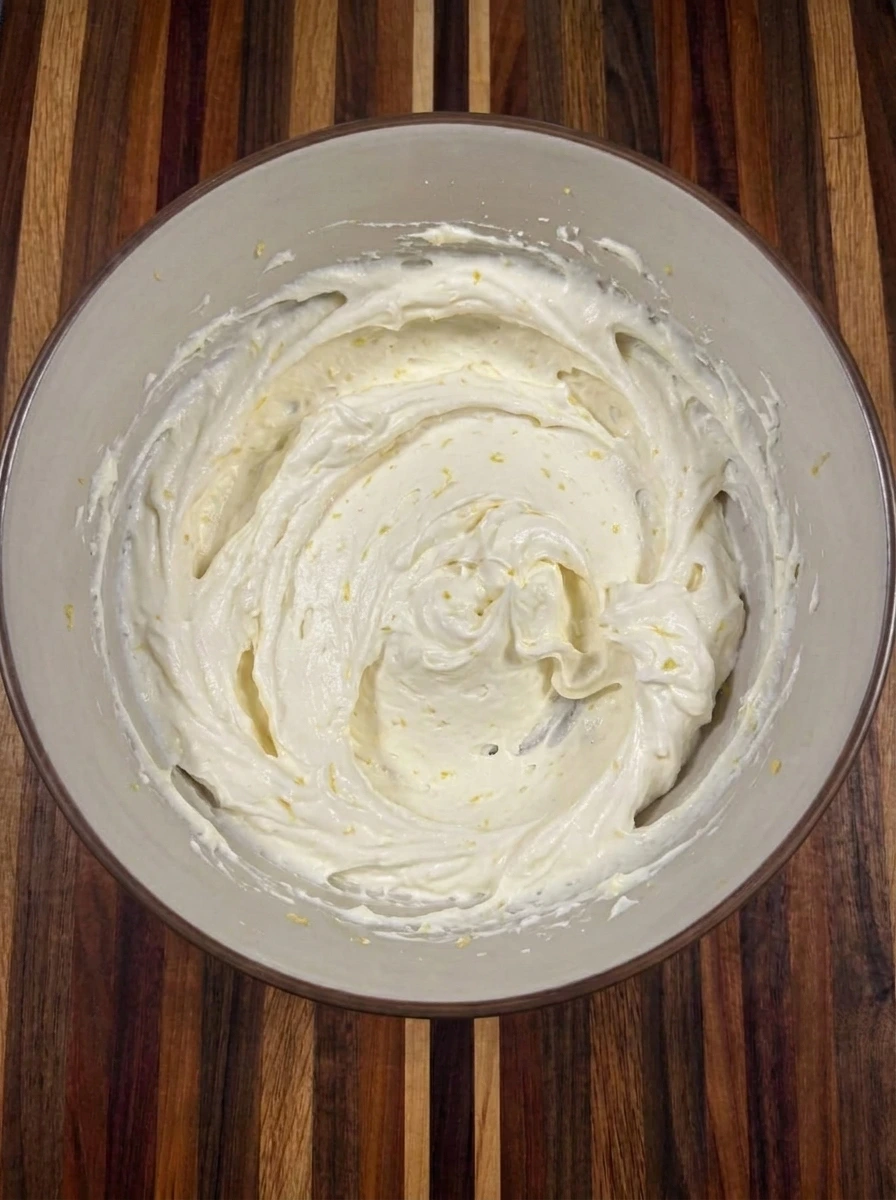 Cream cheese filling for Raspberry Icebox Cake