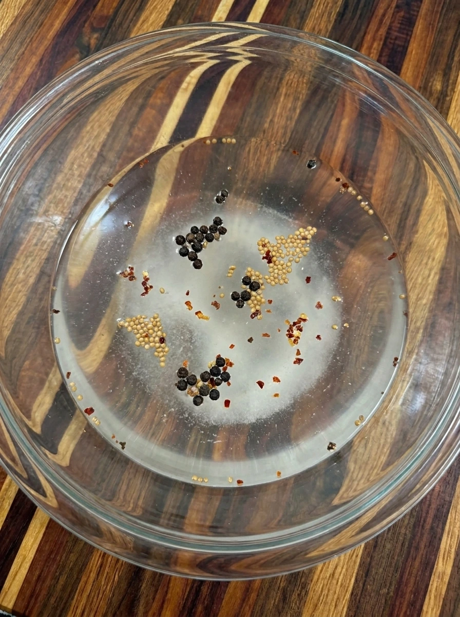 pickle brine with spices for refrigerator pickles