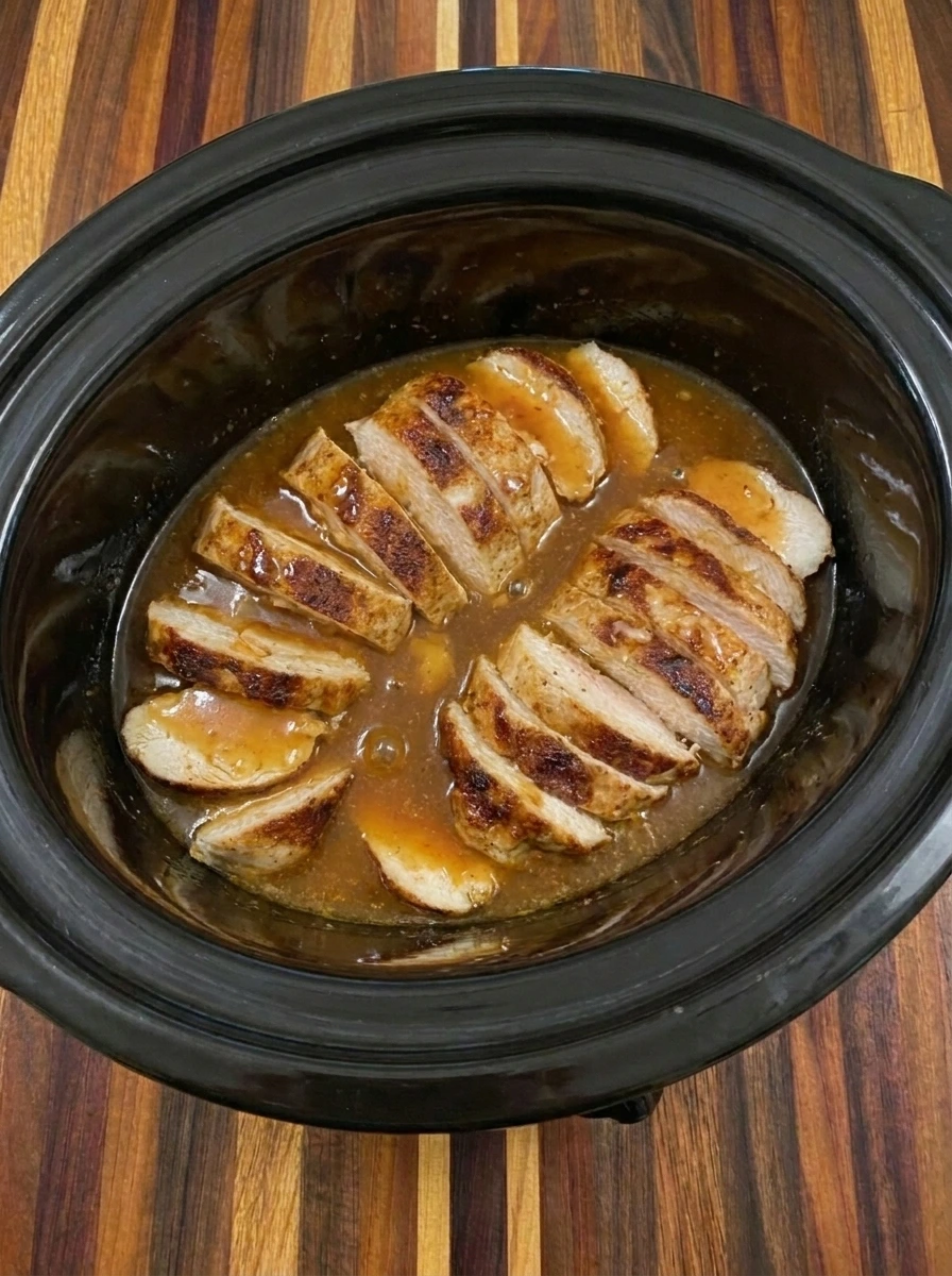 Sliced Cajun chicken folded into thick glossy butter sauce