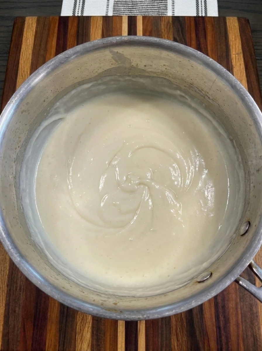 Creamy flour and milk mixture for thickening Crockpot Potato Soup