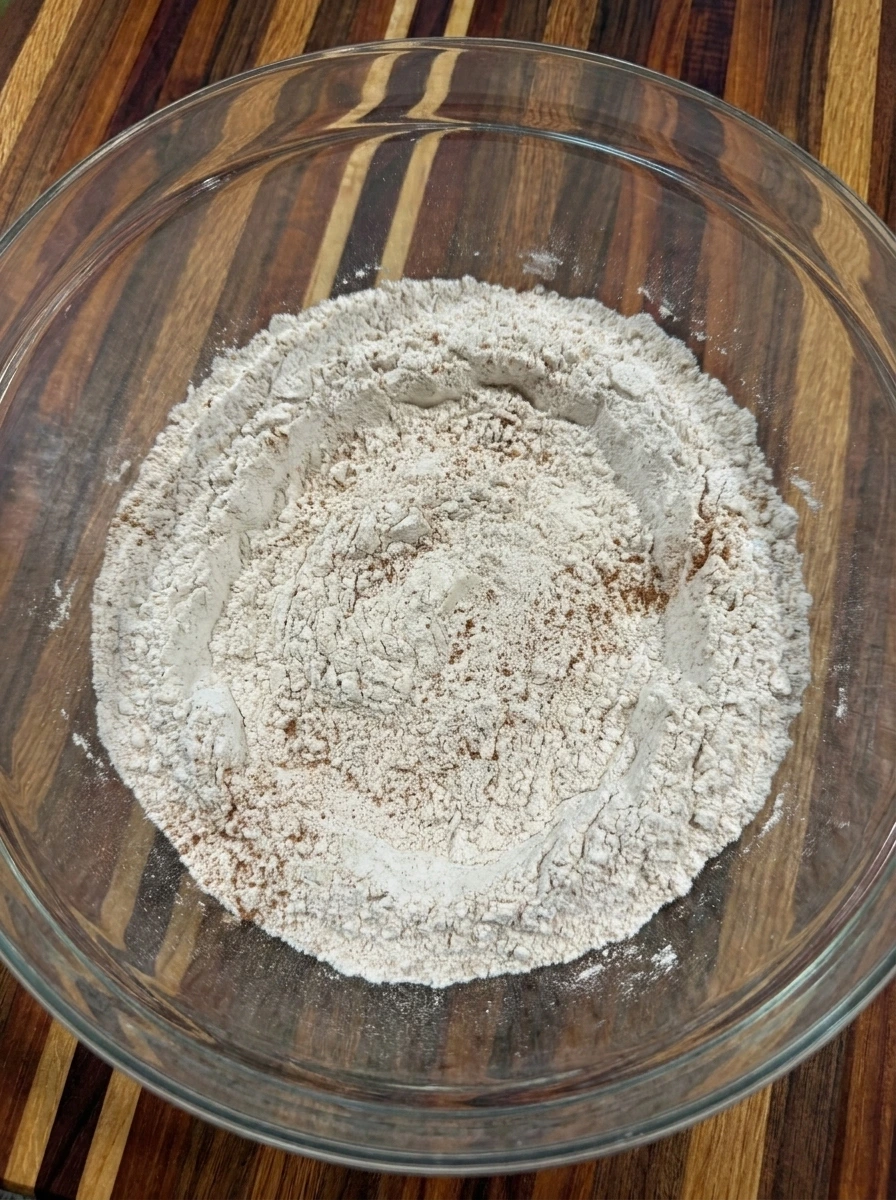 Flour and cinnamon mixture for Fig Muffins