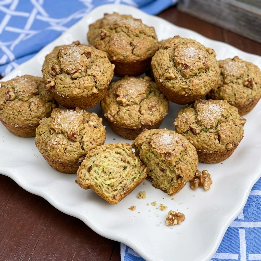 Patty Pan Squash Muffins with golden tops and a moist spiced crumb