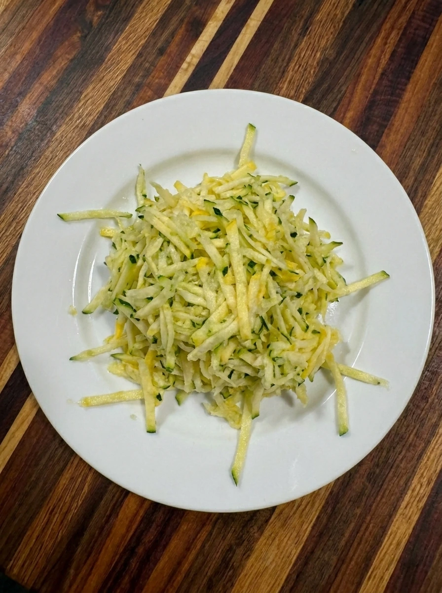 Finely grated patty pan squash lightly drained for spice cake
