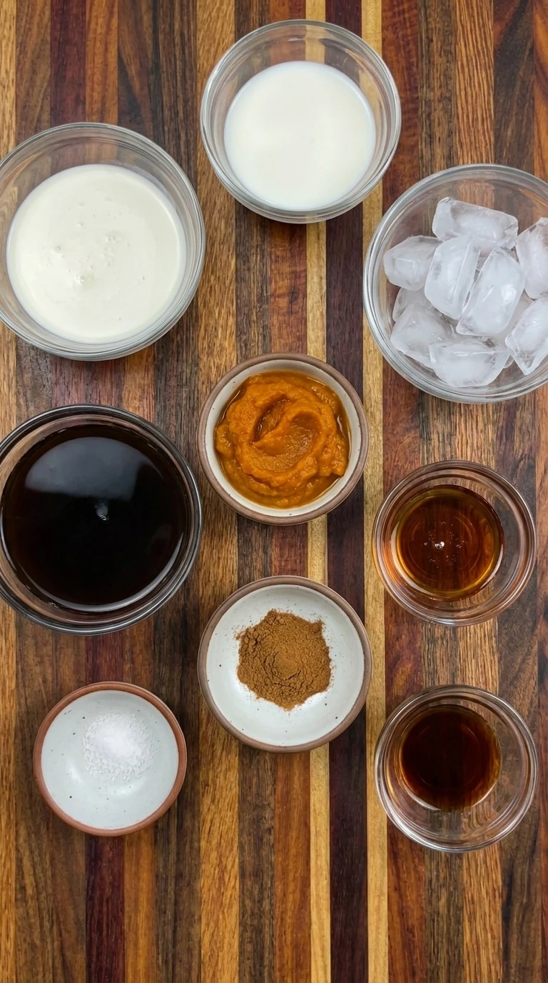 ingredients for pumpkin cold foam recipe