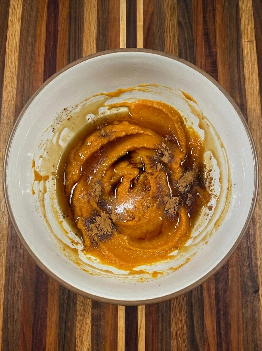 pumpkin base mixed for pumpkin cold foam recipe