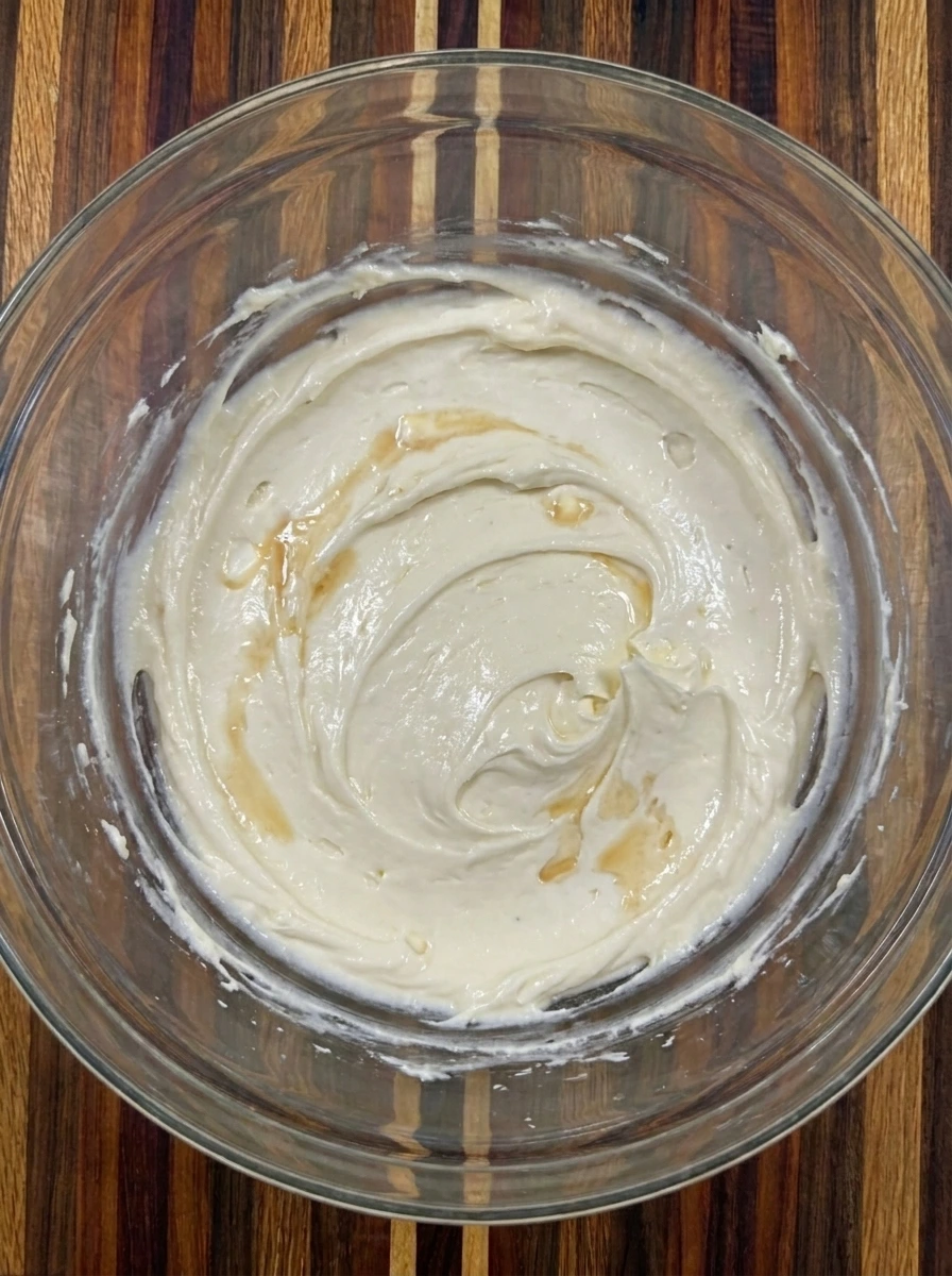 Cream cheese filling whipped for Pumpkin Cream Cheese Muffins