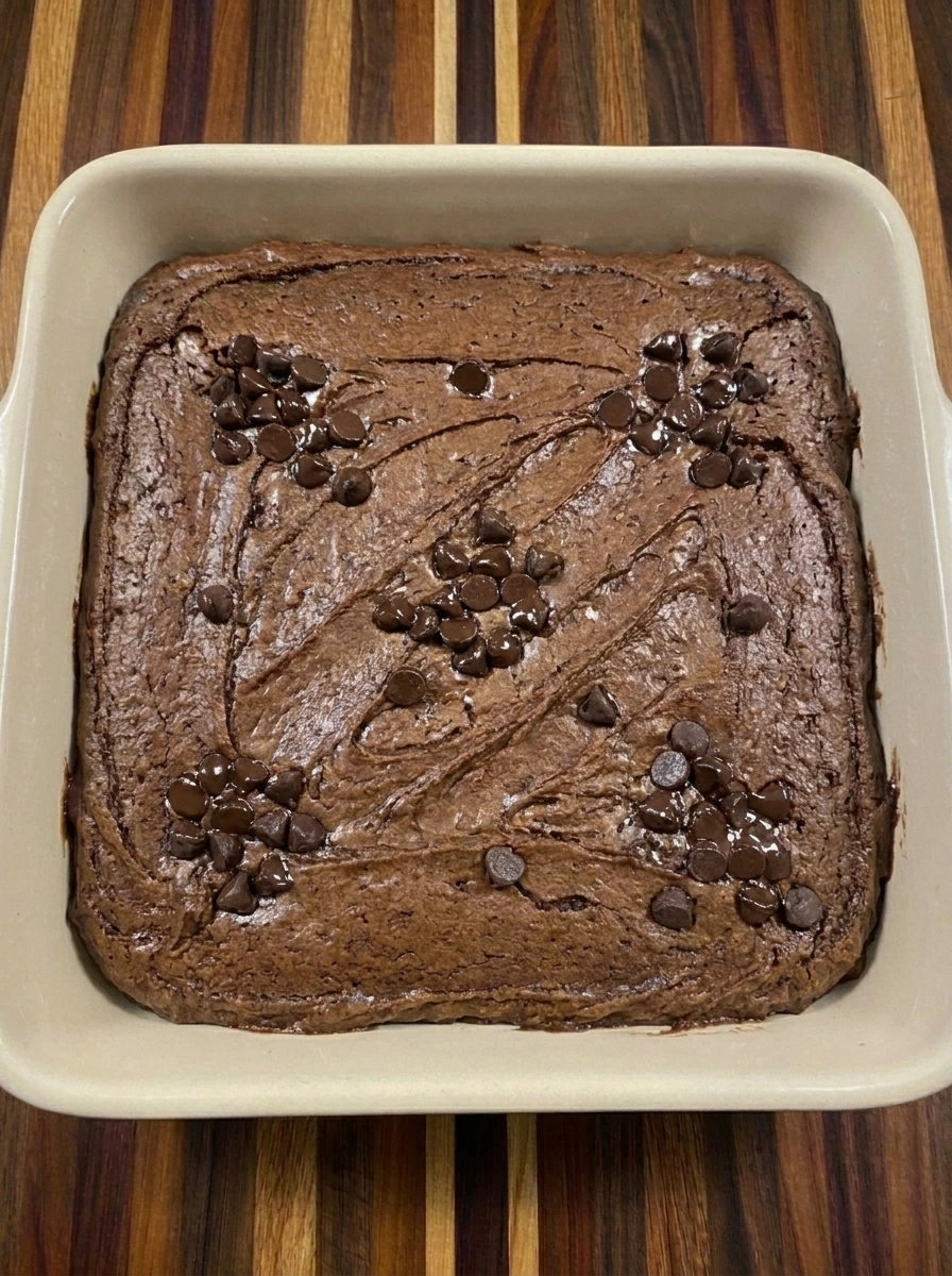 Baked Sweet Potato Brownies with crackled tops