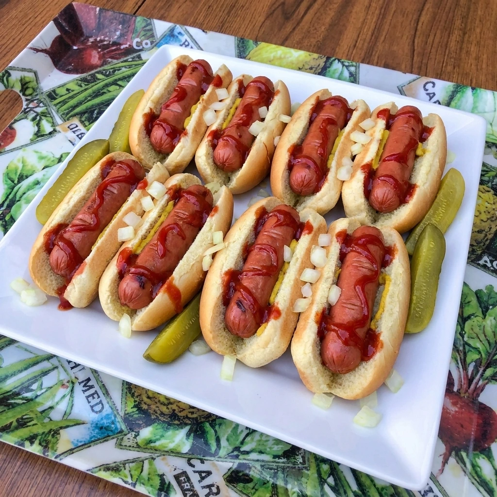 Bloody Finger Hot Dogs in toasted buns with ketchup and onions
