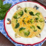 Creamy Broccoli Cheddar Soup with tender broccoli and melted cheddar