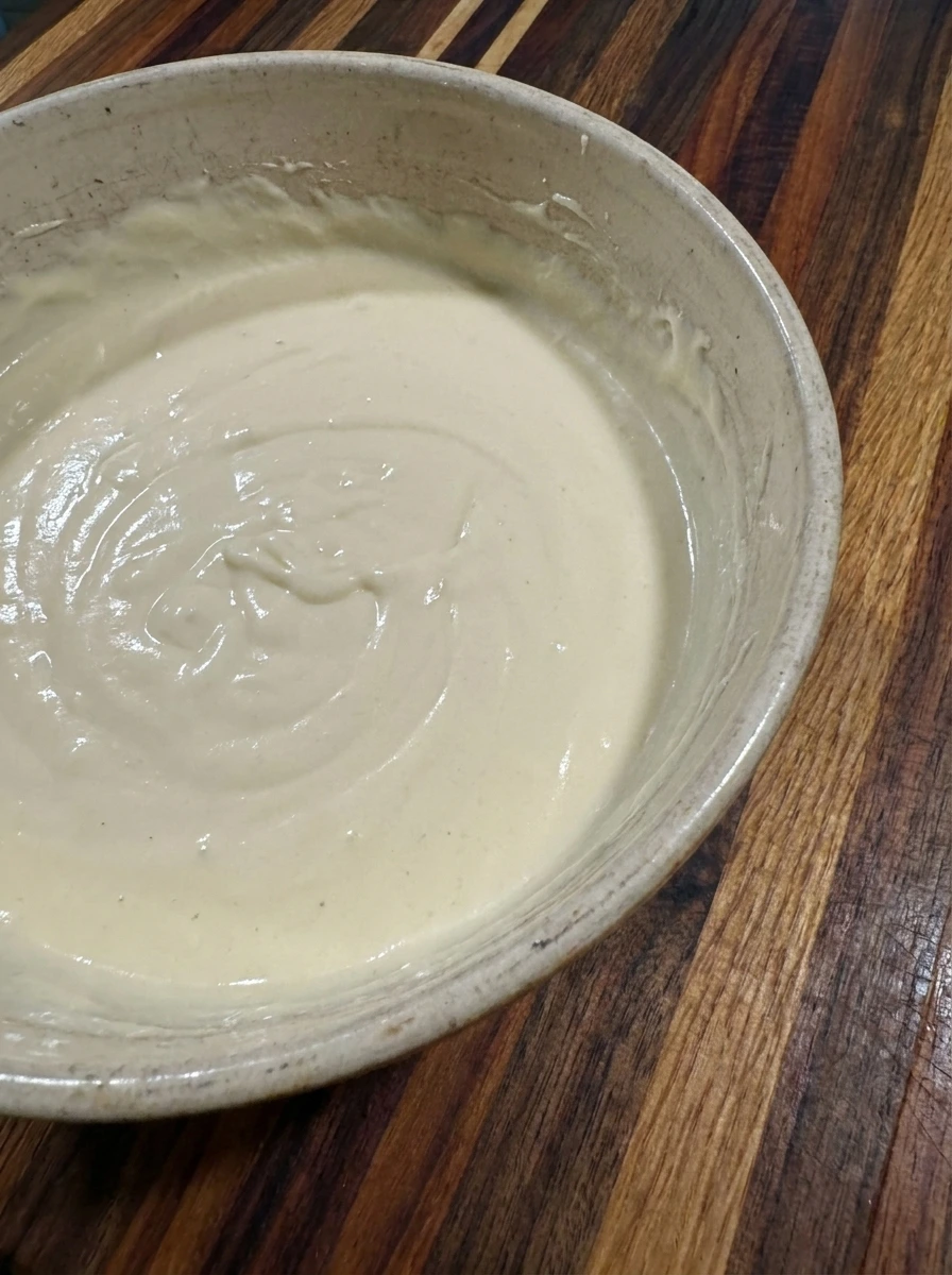Smooth cheesecake filling for Apple Crisp Mini Cheesecakes