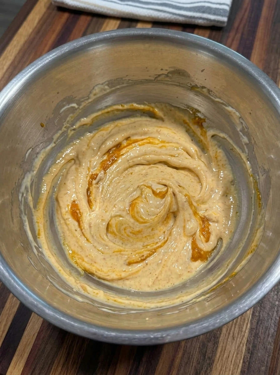 Creamy pumpkin dressing for Upchuckin Pumpkin Pasta Salad