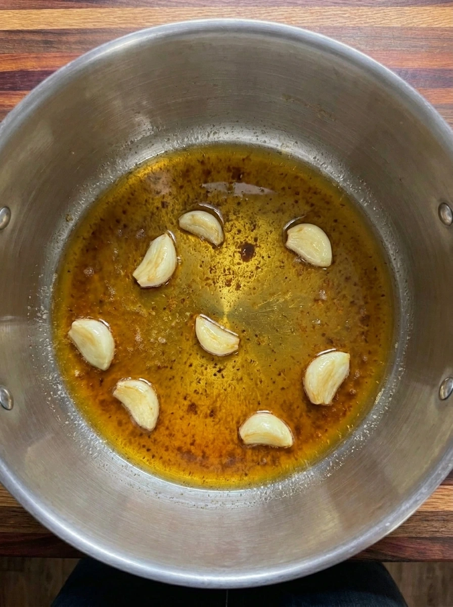 Golden browned butter with garlic for Brown Butter Garlic Mashed Potatoes