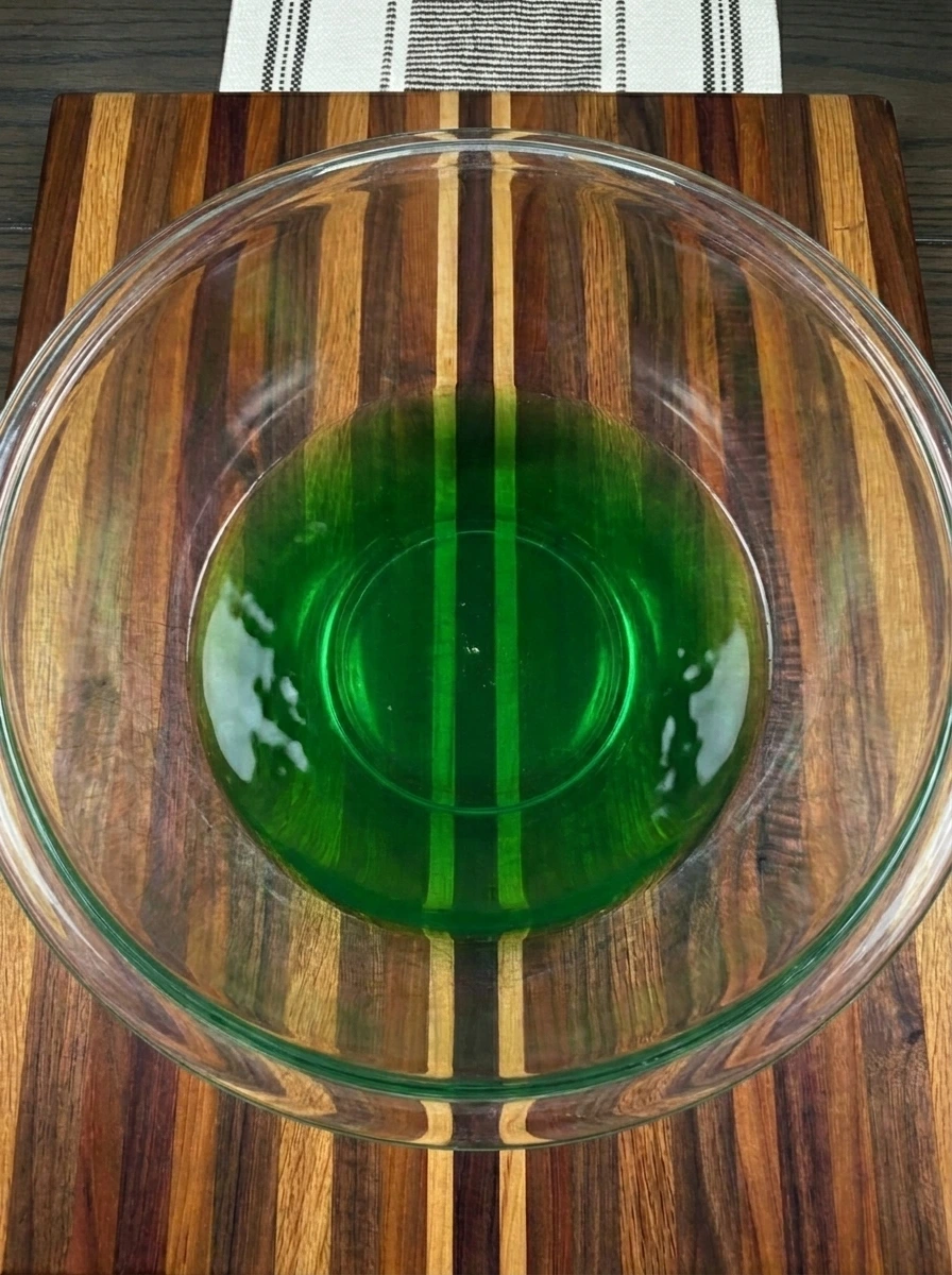 Bright green dissolved gelatin for Halloween Eyeball Gelatin Shots